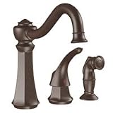 21Qlpl9ZSrL. SL160  MOEN 7065ORB Vestige Single Handle Kitchen Faucet with Matching Finish Side Spray, Oil Rubbed Bronze