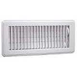 American Metal Products 413W2X14R Floor Diffuser, White, 2-Inch by 14-Inch