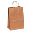 BOXBGS106K - 13 x 7 x 17 Kraft Paper Shopping Bags