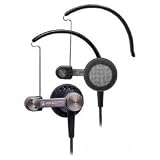 Audio-Technica Earbud/Clip-On Hybrid Headphones Gun Metal