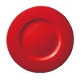 Waechtersbach Rimmed Charger Plate, Set of 2, Cherry