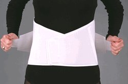 Scott Duo-Adjustable Elastic Low Back Support - White, Large by Austin Medical Equipment