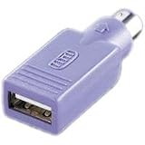 Value PS/2 - USB Tastatur Adapter violett