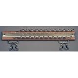24 Hook Belt & Tie Rack - Walnut/Brass (Walnut / Brass) (2