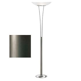 Dainolite DM217F-OBB Floor Lamp with White Frosted Glass Shade, Oil Brushed Bronze by Dainolite