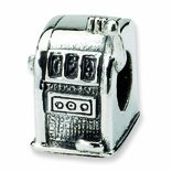 Sterling Silver Reflections Slot Machine Bead (4mm Diameter Hole)