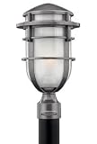 Reef Outdoor Post Lantern in Hematite