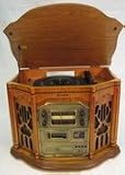 Curtis International RCD822 Nostalgic Turntable CD/Radio/Cassette Player