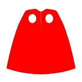 Cape (Red) - LEGO Minifigure Accessory