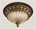 Fine Art Lamps 234545, Castile Round Blown Glass Flush Mount Lighting, 2 Light, 120 Watts, Gold Leaf