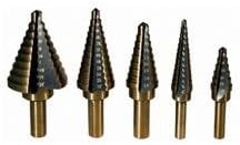 Bit Set Step Drill 5Pc 3/16Inch - 1-3/8Inch-2pack