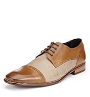 Collezione Textured Toe Cap Shoes