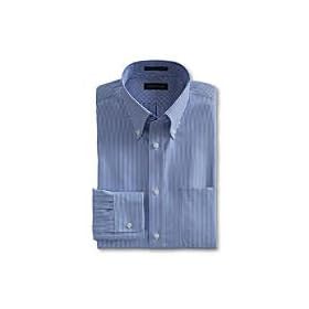 Men's Tall Comfort Neck Buttondown Pattern No Iron Pinpoint Dress Shirt