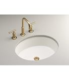 KOHLER K-2881-0 Verticyl Oval Undercounter Lavatory, White