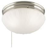 Westinghouse 67210 - 2 Light Brushed Nickel Ceiling Flush Mount Light Fixture
