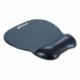 Innovera Gel Mouse Pad with Wrist Rest, Nonskid Base, 8-1/4 x 9-5/8, Black