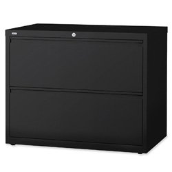Lorell 2-Drawer Lateral File, 36 by 18-5/8 by 28-1/8-Inch, Black On Sale