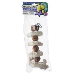 Pink Parrot� Hawaiian Delights� 10 Hanging Natural Walnut House for Med Lg Birds by PetAg
