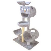 Molly and Friends Pussycat Playground" Premium Handmade 5-Tier Cat Tree with Sisal, Model 38243, Beige