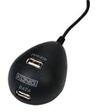 Electronics : Extension Cable USB 2.0 with 2 Port Ball Base Hub 1.8mtr by Konig