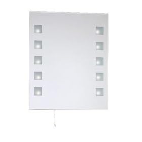 Eglo  86128A Mirror, Chrome, 10-Light Wall Light Fixture