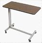 Duro-med Adjustable Over Bed Table, H-base 15" X 30", Height Range 28" - 45"