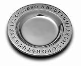 Wilton Armetale Alphabet Plate