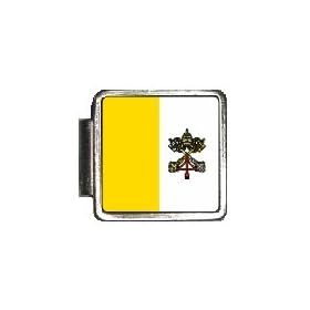 Vatican City Flag Italian Charm Bracelet Link