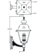 new year Hanover Lantern B8417GRAAC4 Jefferson X LargeB004HD6SY8