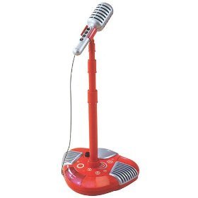Red Music Pop Star Singalong Microphone: Musical Party Stage Microphone Stand for the... by Early Learning Centre