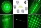 5-in-1 20mw 532nm Open-back Star-projected Green Laser Pointer Pen (2AAA)