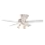 Hunter 22434 Sontera Three-Light 52-Inch Five-Blade Ceiling Fan, White with Frosted Globes
