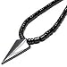 Mens Magnetic Hematite Arrow Pendant Necklace 18"