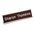 Standard Aluminum Desk Sign, 2x8, Gold
