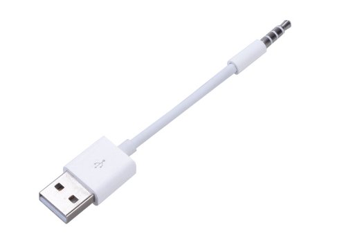 link live 10.5cm White USB Power Charger Sync Data Transfer Cable for iPod Shuffle 3rd 4th