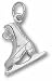 Figure Skate Charm - Sterling Silver Jewelry