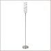 Living Sibari Stehleuchte max.1x60W E27 Nickel satiniert/Opal-Braun 230V Met/Gls