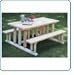 Park Style Log Picnic Table