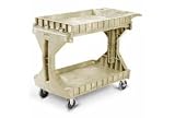 Akro-Mils Two-In-One Plastic Stock  Utility Procart 45 L X 24 W Beige