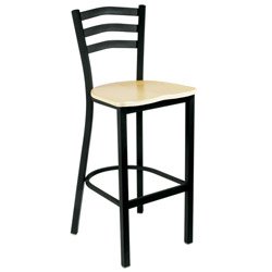 Richardson Curved Back Series - 30 Bar Stool: Mahogany by Richardson