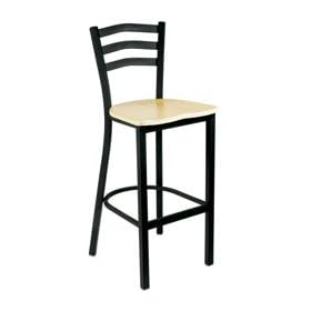 Click here to buy Richardson Curved Back Series - 30 Bar Stool: Mahogany by Richardson.