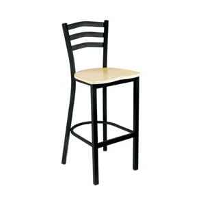 Richardson Curved Back Series - 30 Bar Stool: Mahogany by Richardson
