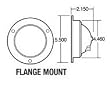 Truck-Lite Model 40 Lamp & Flange, Clear 40223