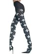 Argyle Tights Pantyhose Gray White Black pattern