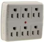 PPP 16110t 6-Outlet Tap with Surge Protector