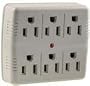 PPP 16110t 6-Outlet Tap with Surge Protector