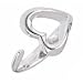Celebrity Silver .925 Sterling Silver Heart Ring
