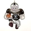 Oakland Raiders 4.5" Acrylic Halfback Holiday Tree Ornament - NFL Football