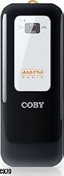 Coby CX70BK POCKET RADIO AM/FM 2xAAAEARBUDS NECKSTRAP BLACK