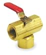 Industrial Grade 1WMX7 Ball Valve, Two Piece, 1/4 In, Brass Body